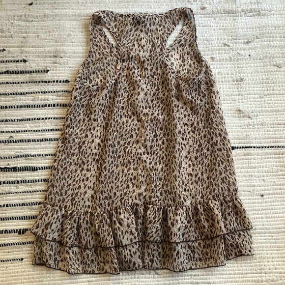 SALE Semi sheer leopard print tank - Picture 3 of 3